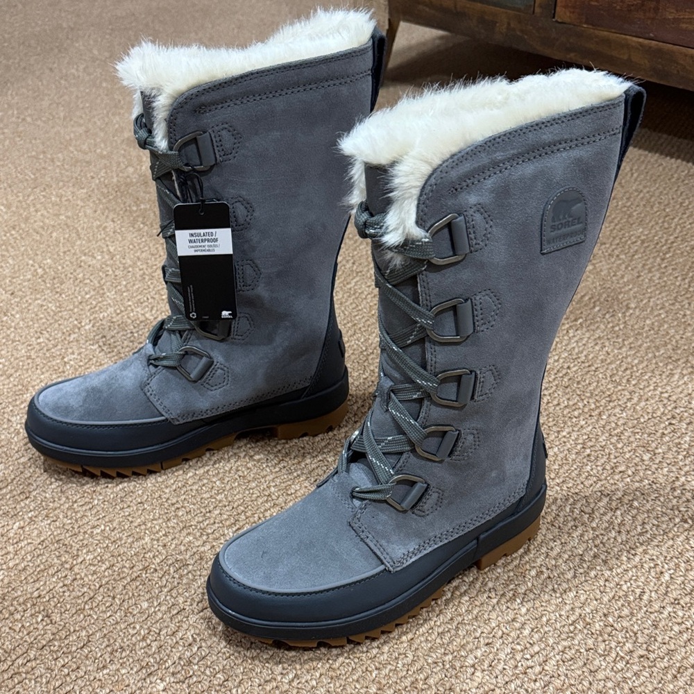 SOREL Women's Tivoli IV Tall Waterproof Winter Boots in Quarry